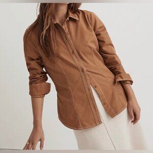 Darted Button-Up Shirt in (Re)generative Chino